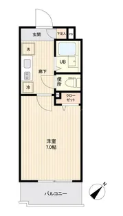 ザ・レジデンス行徳III【2階】の間取り