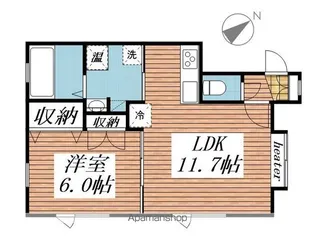 カーサ光和2番館【2階】の間取り