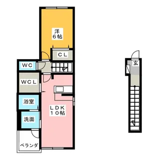 オークフォレスト明和II【2階】の間取り