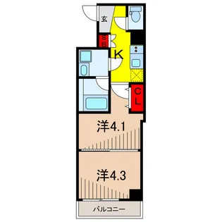 Raffistar KAMEARI【2階】の間取り