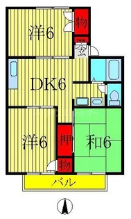 パールハイツ米村26・27【1階】の間取り