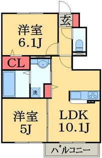 レジデンス・トロワ【1階】の間取り
