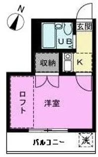 シャトル旭1【2階】の間取り