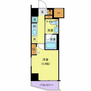 Log横浜駅東【2階】の間取り