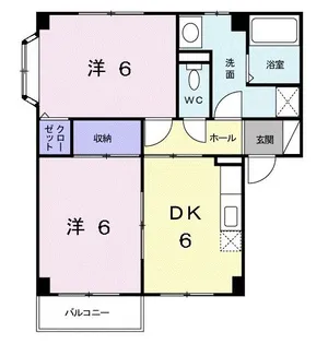エスペランサA【2階】の間取り