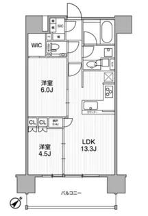 ディームス渋谷本町【7階】の間取り