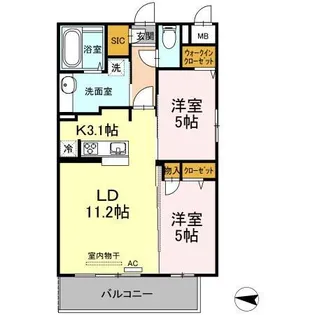 アン・シャトウ【5階】の間取り