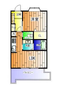 フォルザ住吉N棟【13階】の間取り