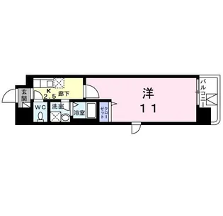 エスフォート 本八幡【2階】の間取り