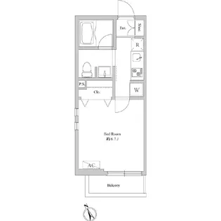 エルスタンザ平井【2階】の間取り