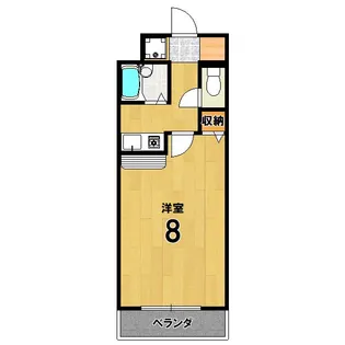 アパートメント宝ヶ池【3階】の間取り