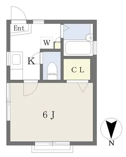 フローリ福島【1階】の間取り