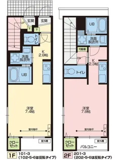 アクシィヴVIII【2階】の間取り