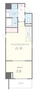 Residence Tresor Dieu【4階】の間取り