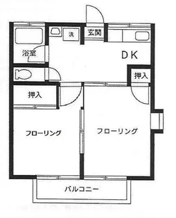 フラット6【2階】の間取り