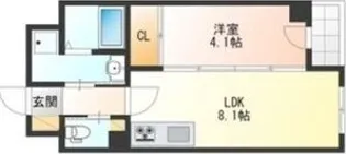 Pura Vida幅下【7階】の間取り