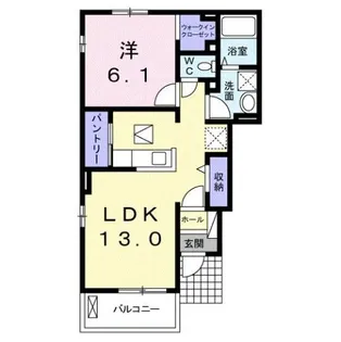 ベル・ショコラI【1階】の間取り