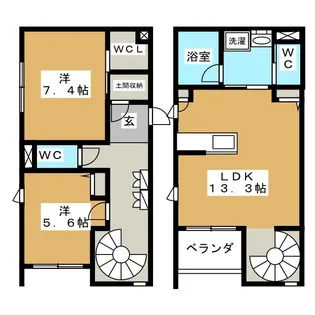 ブリューテ並柳の間取り