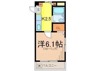 ドゥハイムーK【1階】の間取り