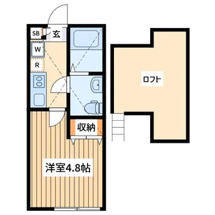 プラナス日吉3【1階】の間取り