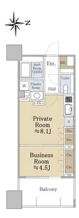 シティタワー銀座東【9階】の間取り