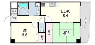 中西駅前ビル【5階】の間取り