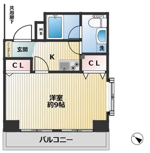 パークサイド九段【2階】の間取り