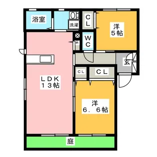 ディアス・Y【1階】の間取り
