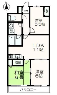 サンデーズII【2階】の間取り