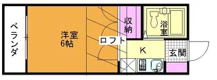 ロジュマン木崎【1階】の間取り