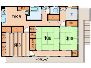 土屋アパ-ト【2階】の間取り