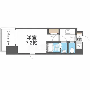 フォーリアライズ城東ファイン【7階】の間取り