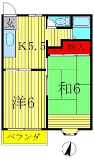 ドエル柏M【1階】の間取り