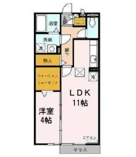 長久手ハイツ【1階】の間取り