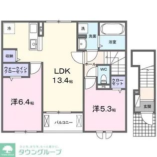 フォルテ.S.S【2階】の間取り
