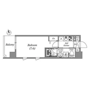 エスタート品川南大井II【9階】の間取り