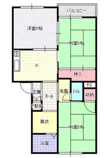 パステルハイツ【2階】の間取り