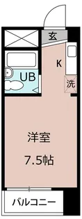 エントランスライフ金閣G【2階】の間取り
