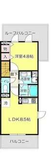 HILLS松山【2階】の間取り