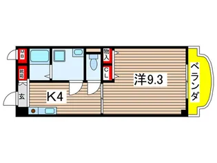 フォンティーヌ徳重【1階】の間取り