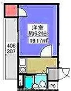 JPアパートメント枚方【4階】の間取り