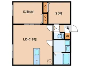 THE UNDERZ SUITE RESIDENCE【1階】の間取り