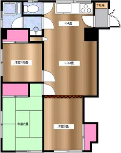 マンション岩田【1階】の間取り
