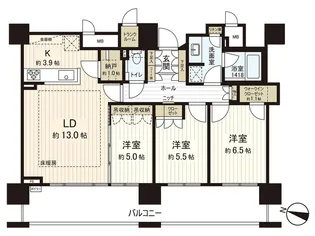 パークホームズ円山アーバンレジデンス【14階】の間取り
