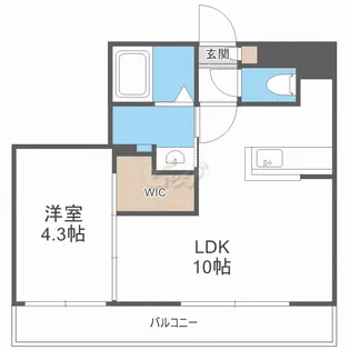 casaSC白石2nd(カーサエスシーシロイシセカンド)【2階】の間取り