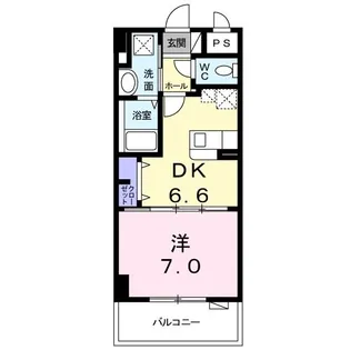 LACRAS大道【4階】の間取り