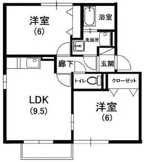 フォンテーヌ II【2階】の間取り