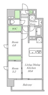 シーズンフラッツ新大阪【10階】の間取り