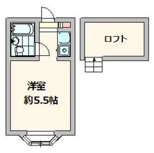 ブルースカイツルセ【2階】の間取り