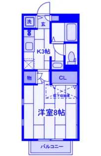 リヴュール・ベルテ【1階】の間取り